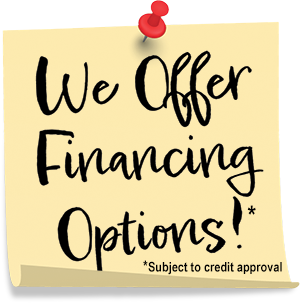 We offer financing options thru Wells Fargo